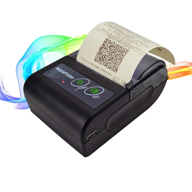 Mini Impressora 58mm Portátil Para Ifood Bluetooth Térmic...