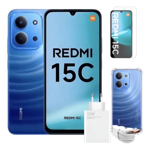 Celular Xiaomi Redmi 15c 256gb 8ram Global Com Nf + Brinde
