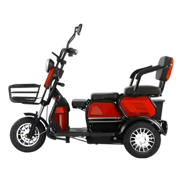 Triciclo Elétrico Bonmad 1000w Com 3 Bancos E Cestinha