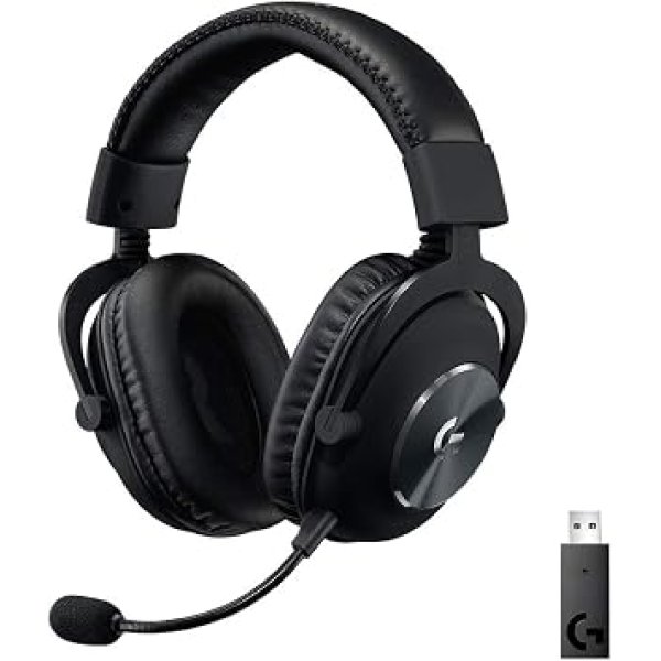 Headset Gamer Sem Fio Logitech G PRO X Wireless LIGHTSPEED com 7.1 Dolby Surround, Tecnologia Blue VO!CE, Design Confortável e Durável, Drivers PRO-G 50 mm e Bateria Recarregável