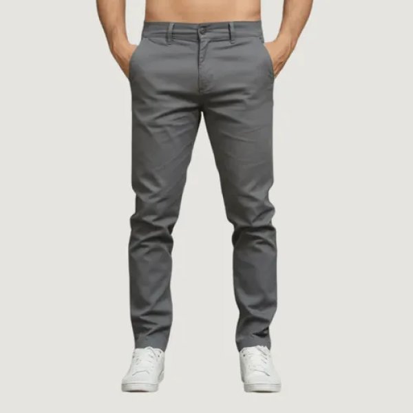 Calça Sarja Masculina Bolso Faca E Embutido Esporte Fino