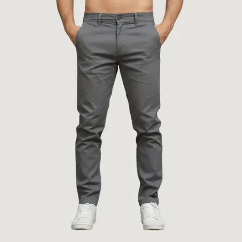 Calça Sarja Masculina Bolso Faca E Embutido Esporte Fino