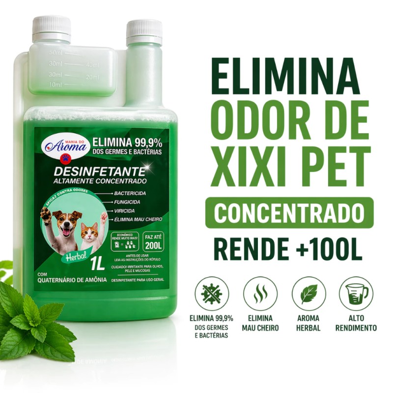 DESINFETANTE HERBAL PET CONCENTRADO 1L ELIMINA ODOR XIXI ...