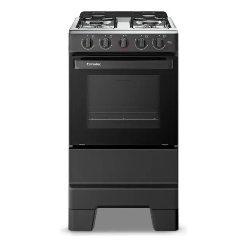 Fogão a Gás Mesa Inox e Forno 50L Limpa Fácil Esmaltec ID...