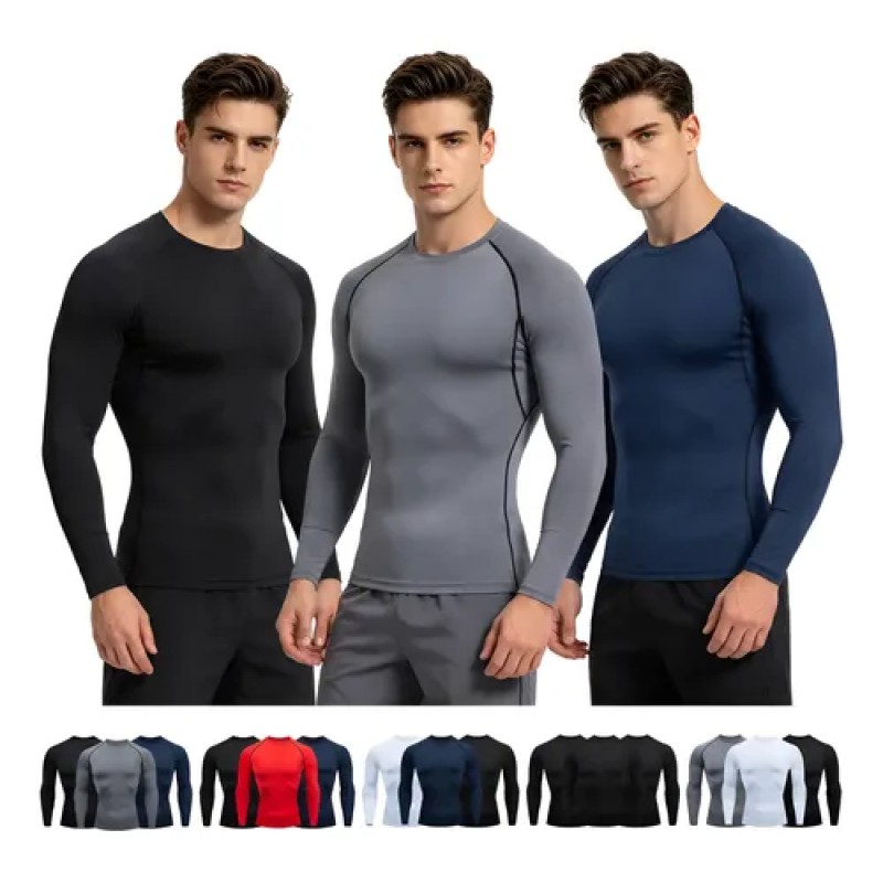 Kit 3 Camisetas Térmicas Masculina Térmica Proteção Solauv50