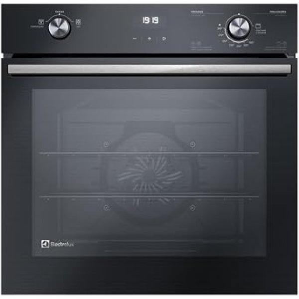 Forno de Embutir Electrolux a Gás 80L Efficient com PerfectCook360 Preto OE8GH 220v