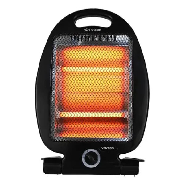 Aquecedor Elétrico Quartzo Doméstico 800w Ventisol Preto AQ02I-02 19859