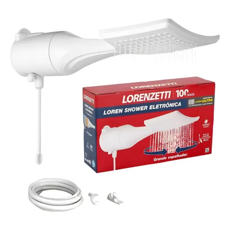 Chuveiro Ducha Lorenzetti Loren Shower Eletrônico Branco ...