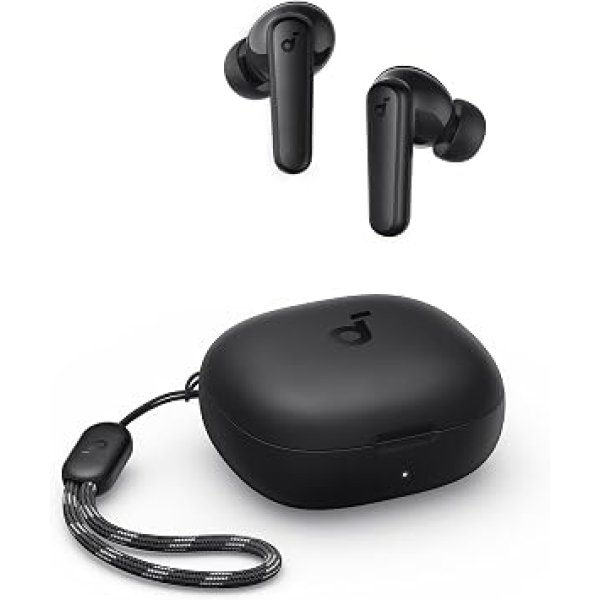 soundcore P20i da Anker, Fone de Ouvido Bluetooth 5.3 Sem Fio, 2 Mics IA | Bass UP, Graves Potentes, Drivers de 10mm, 30H, Resistência à Água TWS, Personalização de Som via App para Academia, IPX5