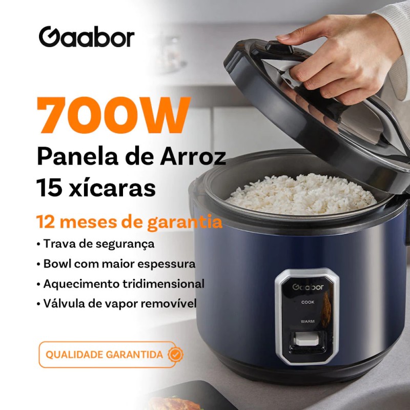 Gaabor Panela de Arroz Eletrica 127V Cozinha Automatica 2...