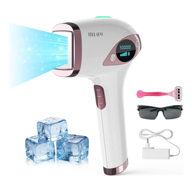 Depilador a Laser IPL Mlay T4 Resfriamento a Gelo 5 Nívei...