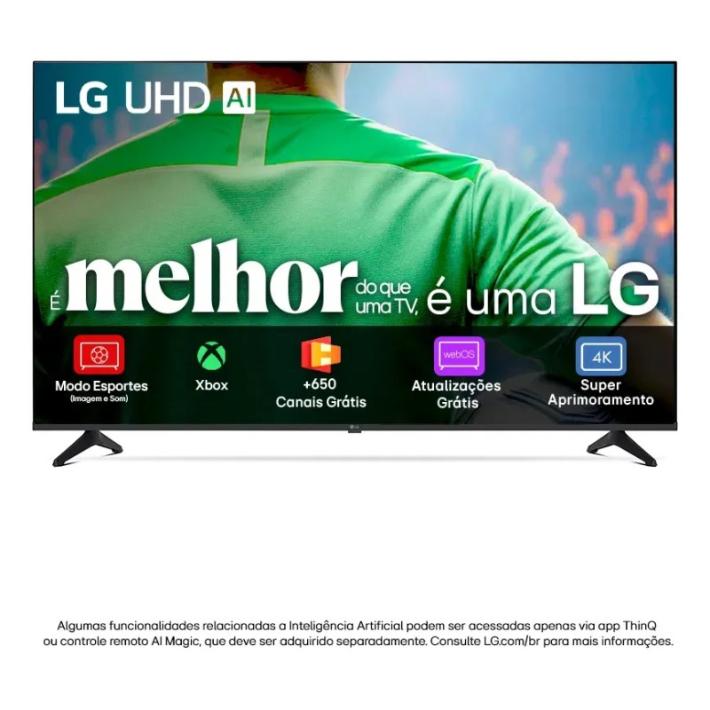 Smart TV LG UHD AI UA75 50 polegadas HDR10 Pro Processado...