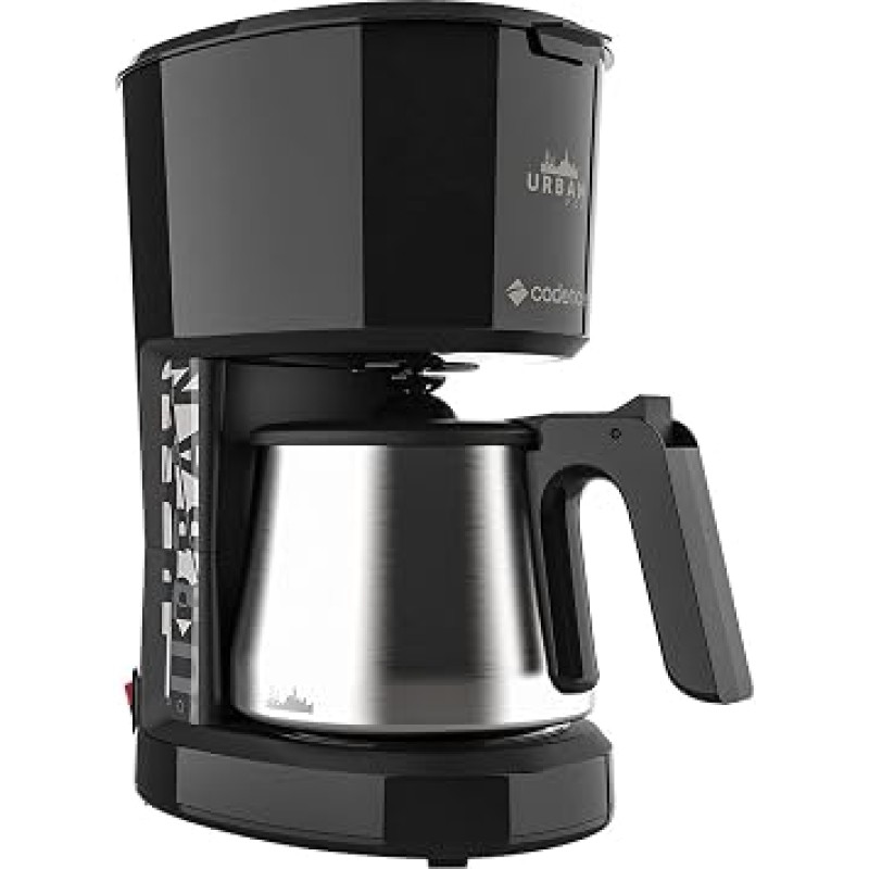 Cafeteira Urban Pop Preto/Inox, 110V, Cadence