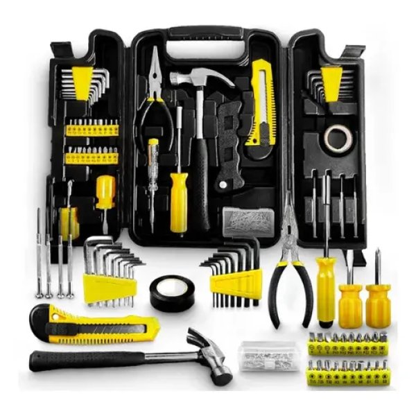 Jogo de Ferramentas 200 Peças com Chaves de Precisão e Allen Kit com Maleta Resistente - Titanium Platina