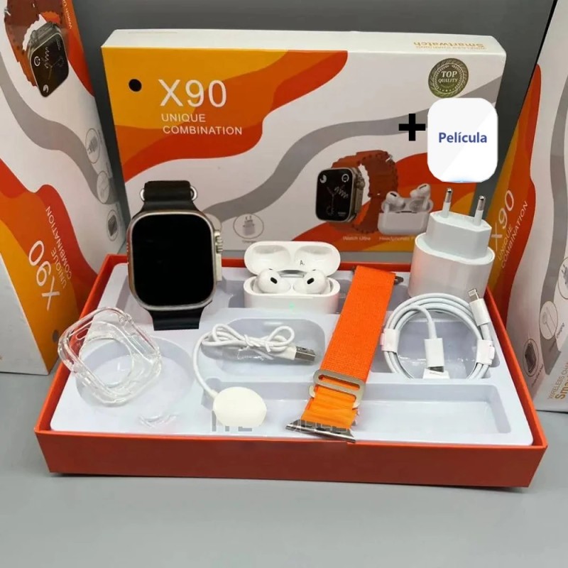 Smartwatch 2026 Novo X90 2.2 Polegadas Para IOS Android C...