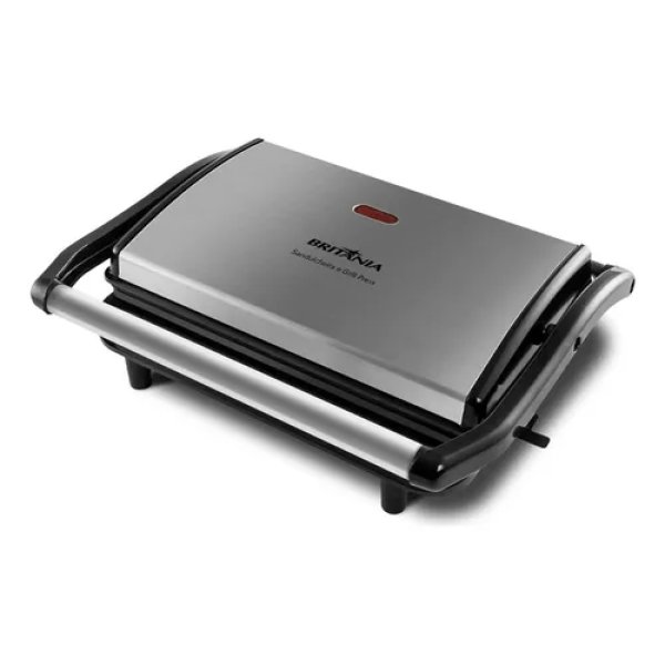 Sanduicheira elétrica Britânia Press BGR27I cor preto inox