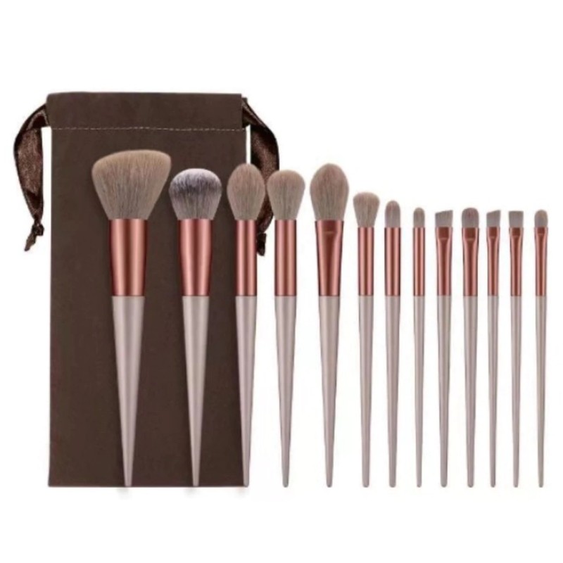 Kit 13 Pçs Pincéis De Maquiagem Contorno Kabuki Profissio...