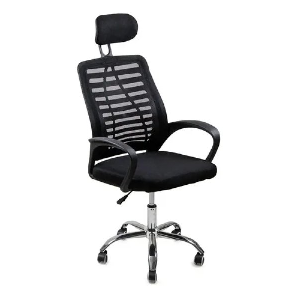 Cadeira de escritório Oficial Webshop Diretor Mesh Dir360 ergonômica preta com estofado de malha