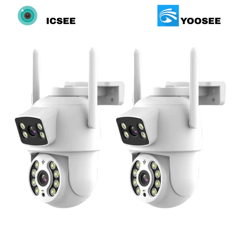 Câmera De Segurança Lente Dupla IP66 Wi-Fi 360° Sensor Mo...