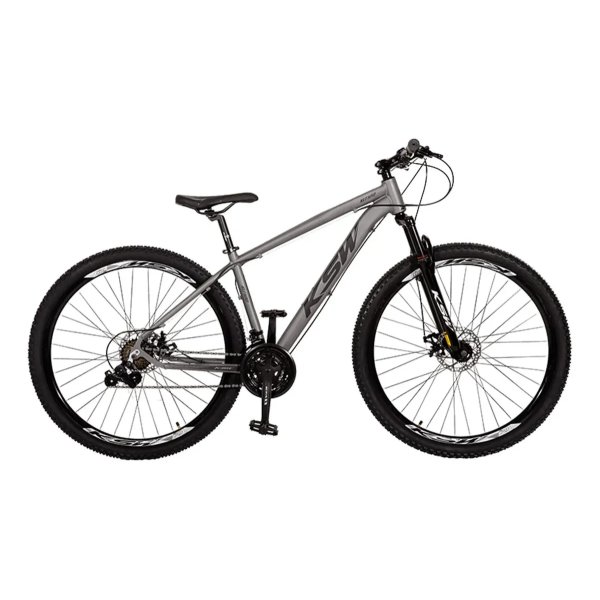Bicicleta Aro 29 Ksw Xlt 100 24 Marchas Alumínio Freio Disco Cinza/preto 17
