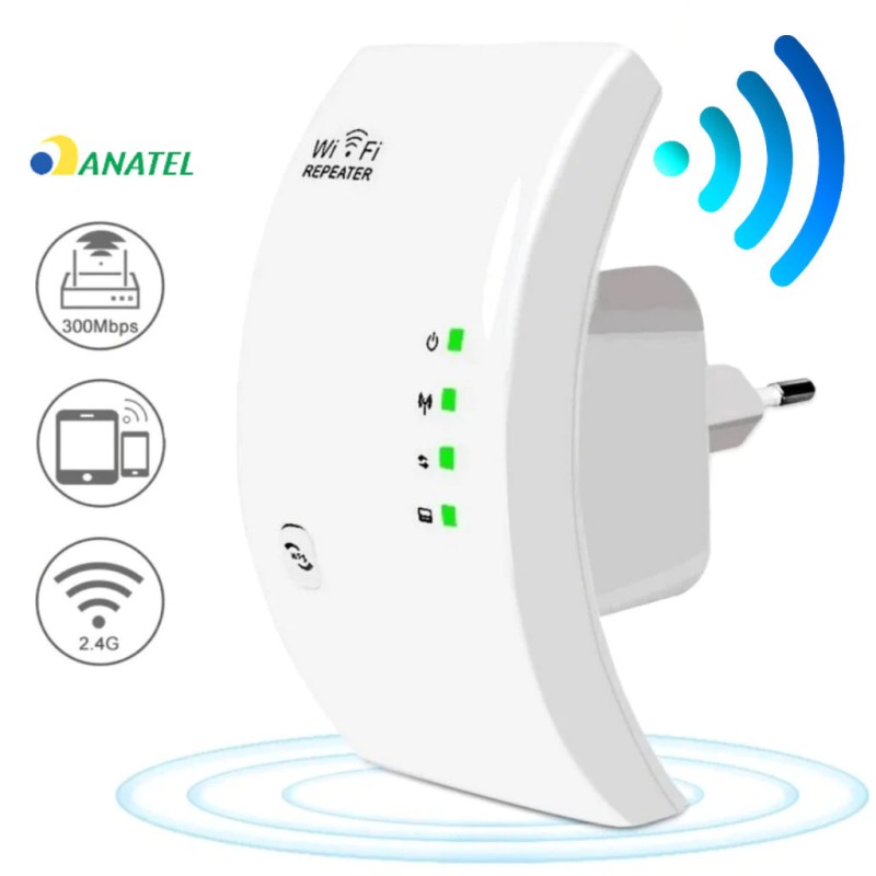 Repetidor Amplificador De Sinal Wifi 600/mbps Ultra Rápid...