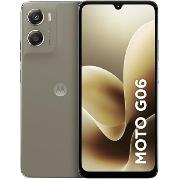 Smartphone Motorola Moto g06-256GB 12GB (4GB RAM + 8GB Ram Boost) e Camera 50MP com AI Bateria de 5200 mAh Tela 6.9" - Bege