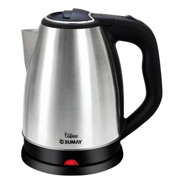 Chaleira Jarra Elétrica Bule 1,8 Litros Aço Escovado 1000w Sumay Cusine