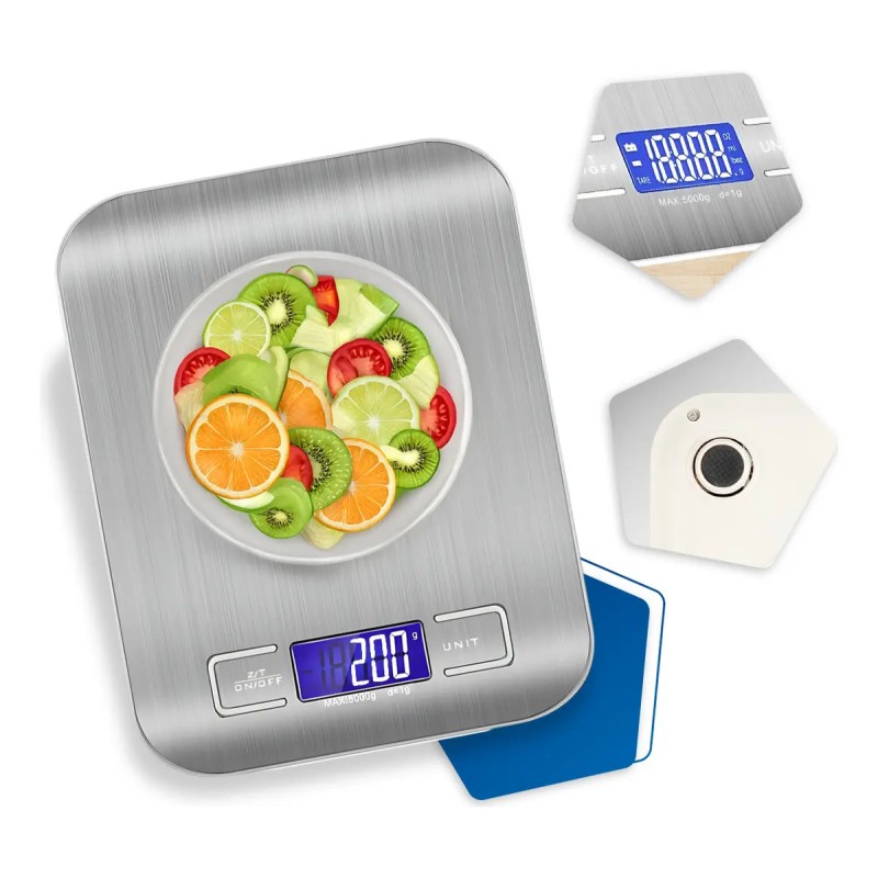 Balança Digital Cozinha Fitness Inox 10kg Alimentos Visor...