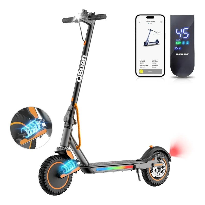 Patinete Eletrico 500w Sistema De Suspensao Autonomia 30km