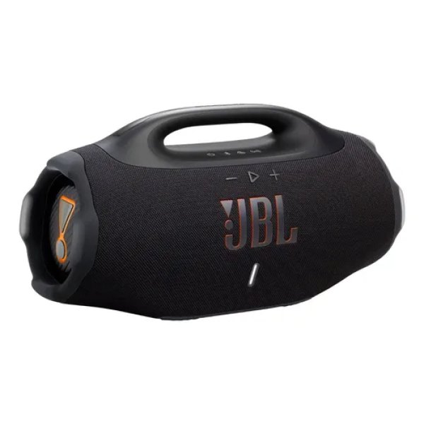 Caixa de Som Bluetooth Boombox 4 JBL, com AI Sound Boost, até 34h de bateria, IP68 e Áudio Lossless – Preta