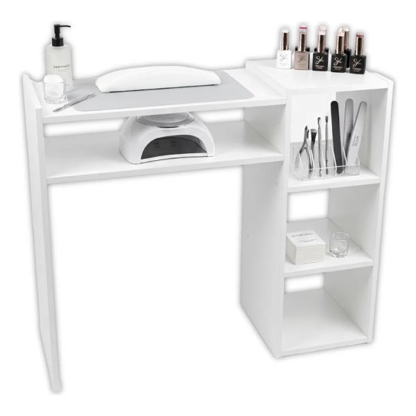 Mesa Para Manicure Profissional De Nail Designer Com Nichos