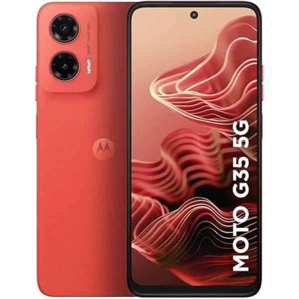 Smartphone Motorola Moto g35 5G - 256GB 12GB (4GB RAM+8GB Ram Boost) e Camera 50MP com AI NFC Tela 6.7" com Superbrilho - Coral