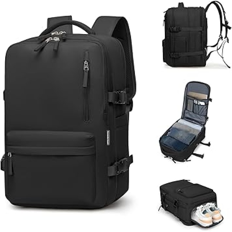 Romantic Crown Mochila Feminino Masculino Viagem Expansív...