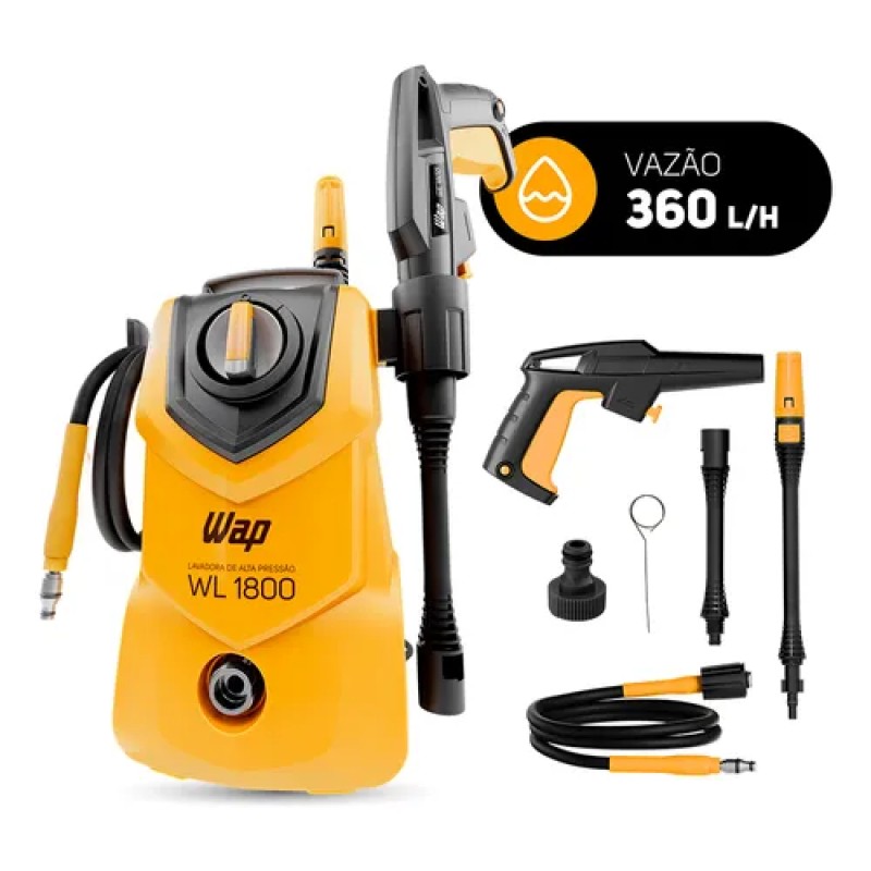 Lavadora de Alta Pressão Compacta WAP WL 1800 1400W 1500P...