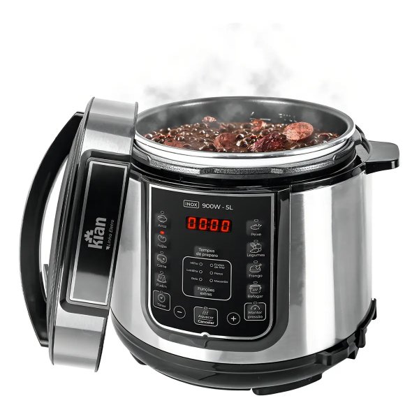 Panela De Pressão Elétrica 5 Litros Kian Inox