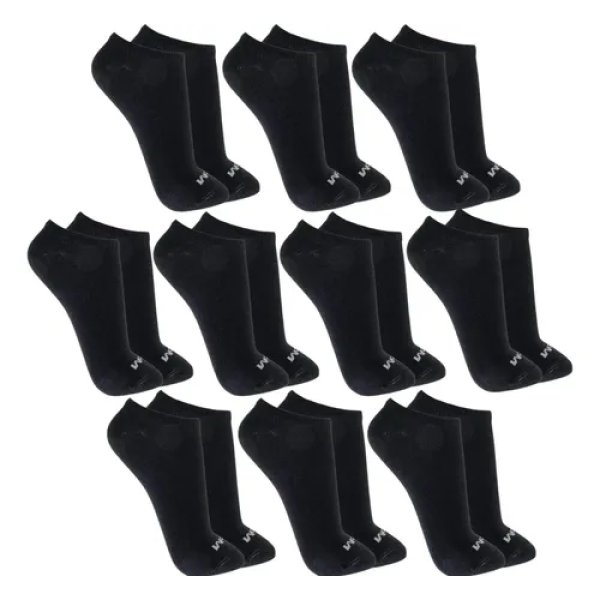 Kit 10 Pares Meias Mash Invisível Esportiva Algodão Original