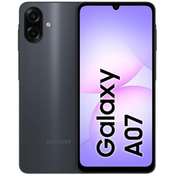 Celular Samsung Galaxy A07 128GB, 4GB, Câm. 50MP, Tela 6.7"- Preto
