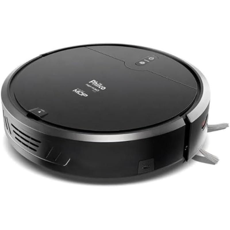 Aspirador Robô Philco 3 em 1 Com MOP PAS23 Preto Bivolt