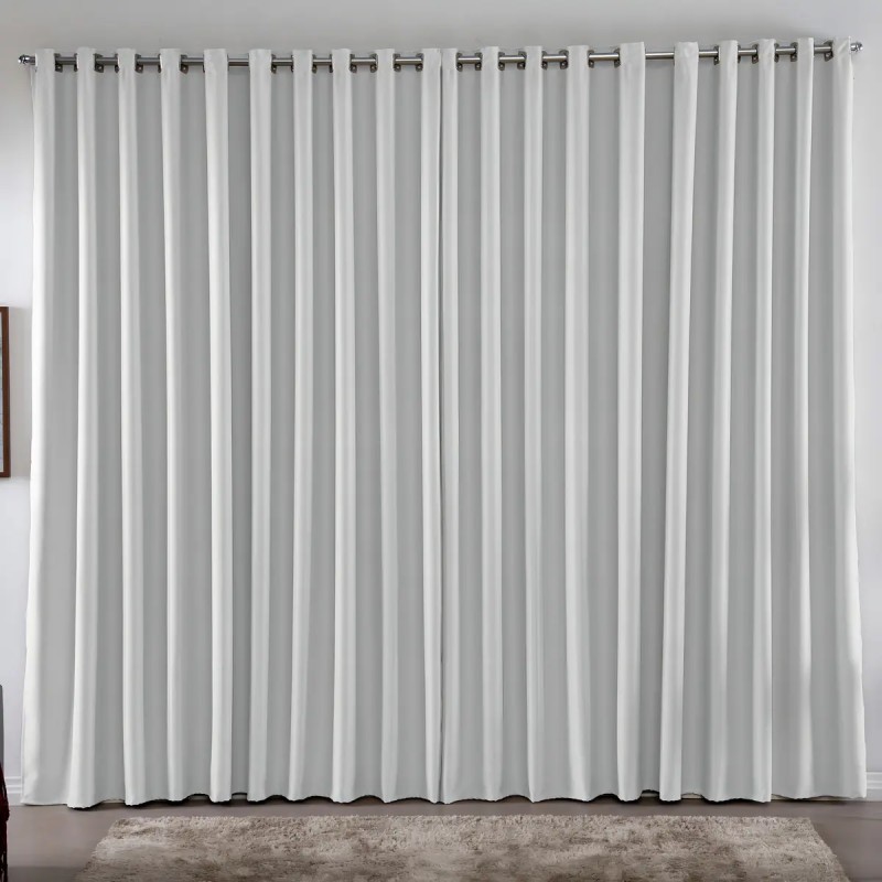 Cortina 3,00x2,80 Metros Blackout Blecaute Gelo Corta Luz...