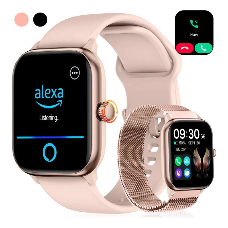 Relógio Inteligente Smartwatch Alexa Chamadas Bluetooth N...