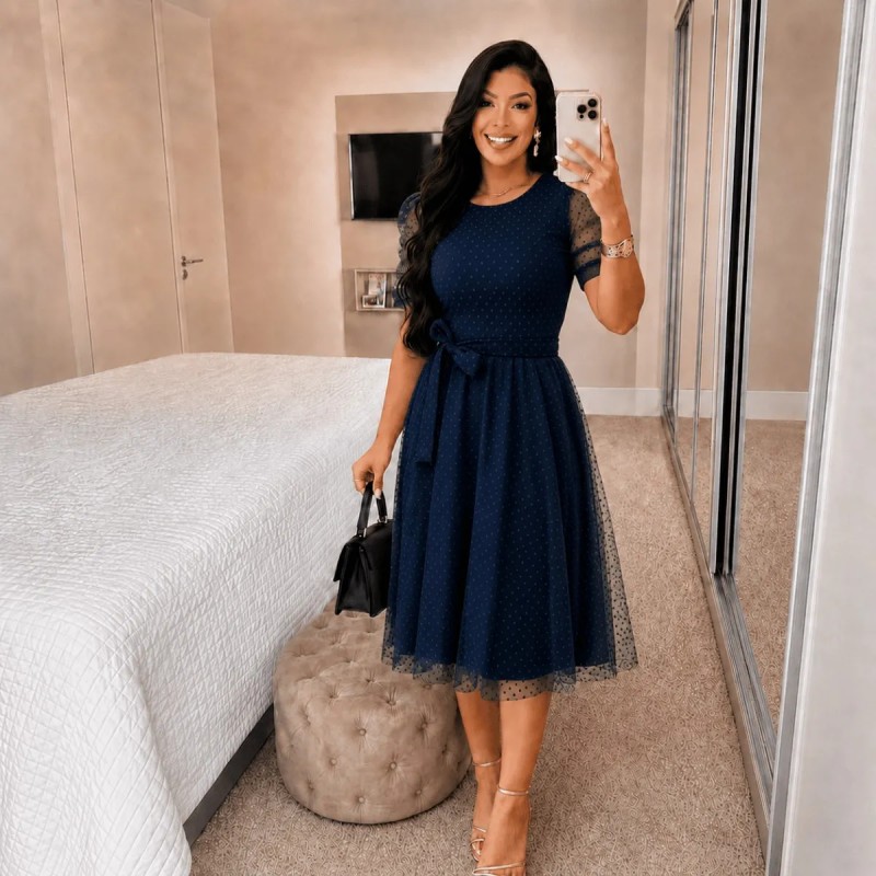 Vestido Moda Evangélica Godê