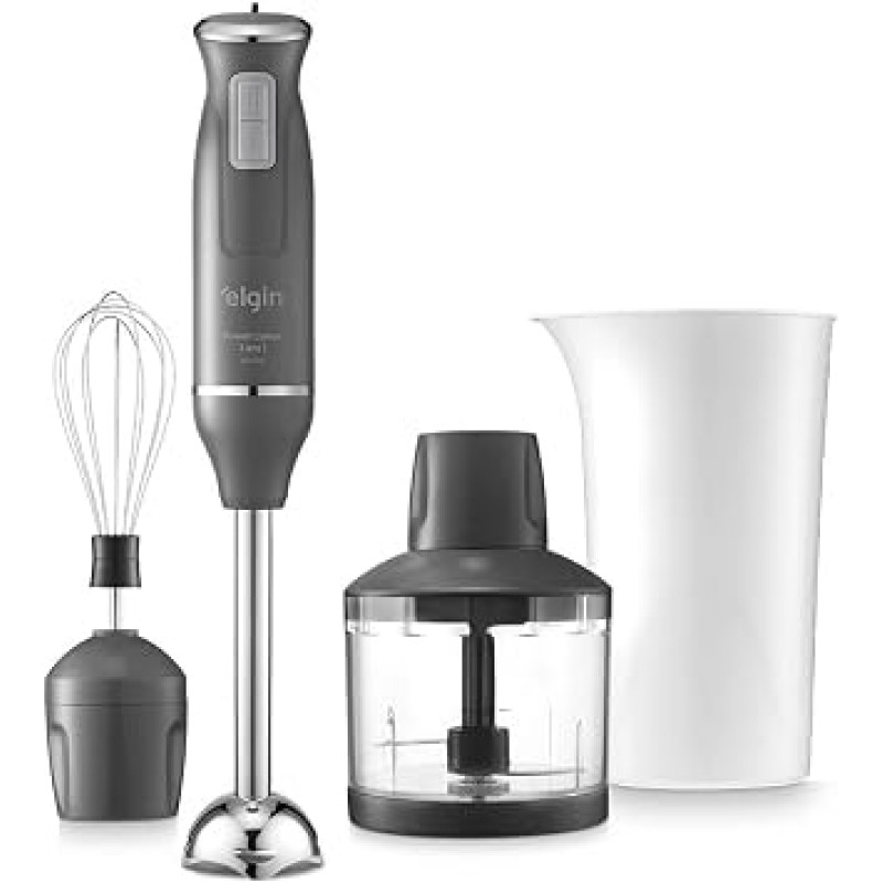 Mixer Power Inox 3 em 1 600W Elgin Lunar 110V - Mixer, tr...