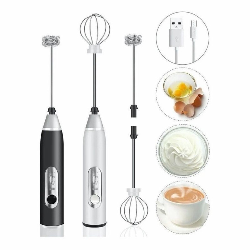 Batedor Misturador Mixer Elétrico para Bebidas Leite Café...