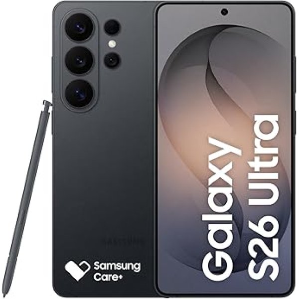 Celular Samsung Galaxy S26 Ultra 5G, 512GB, 12GB RAM, Câmera Quádrupla, Tela Grande de 6.9" - Preto