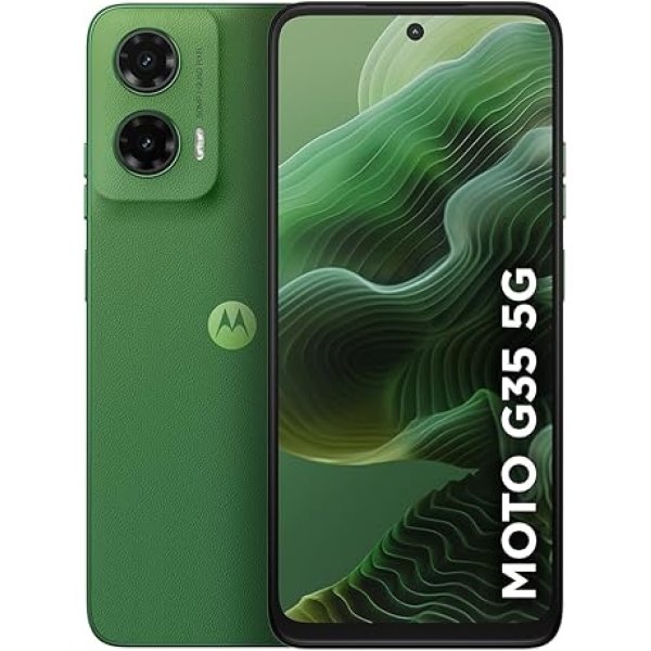 Smartphone Motorola Moto g35 5G - 128GB 12GB (4GB RAM+8GB Ram Boost) e Camera 50MP com AI NFC Tela 6.7" com Superbrilho - Verde