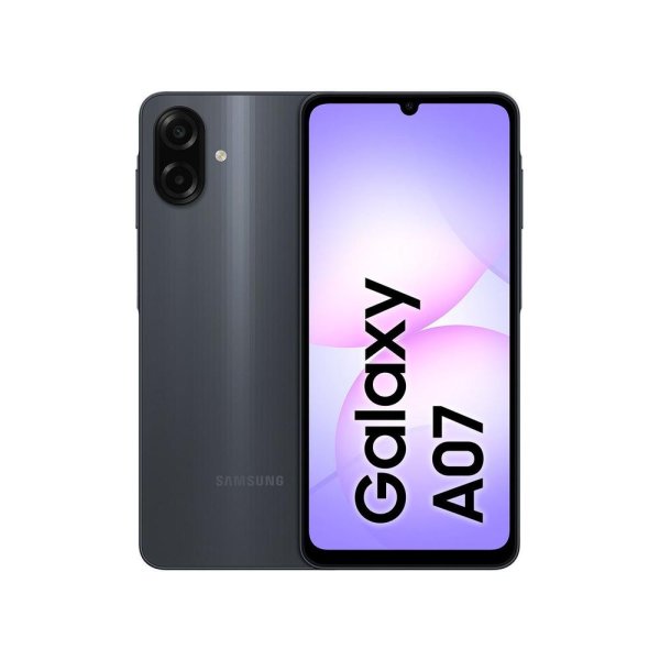 Smartphone Samsung A07 128GB Preto 4GB RAM Tela 6,7" Câm. Dupla + Selfie 8MP