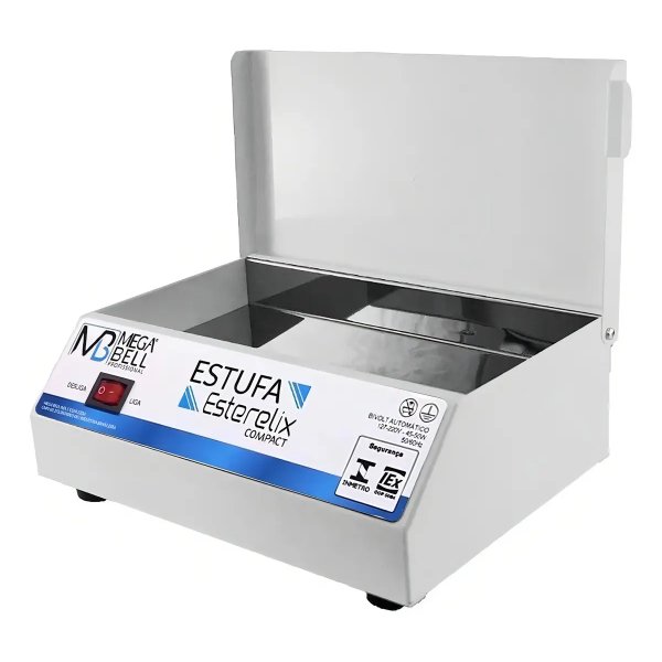 Estufa Manicure Esterilizador De Alicates Pedicure Mega Bell Cor Branco
