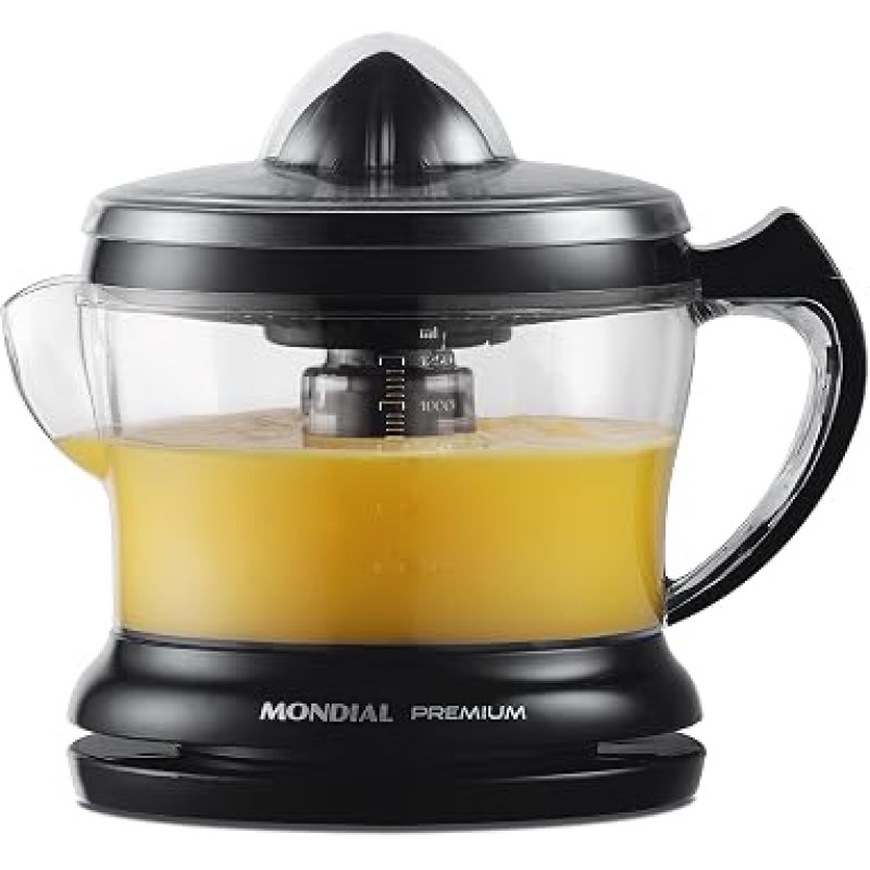 MONDIAL Espremedor Premium, Preto, 30W, 220V - E-02