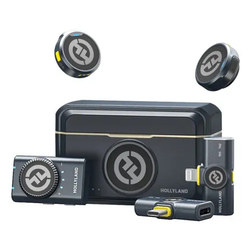 Microfone Hollyland Lark M2 Duo Combo Duplo Para 2 Pessoa...