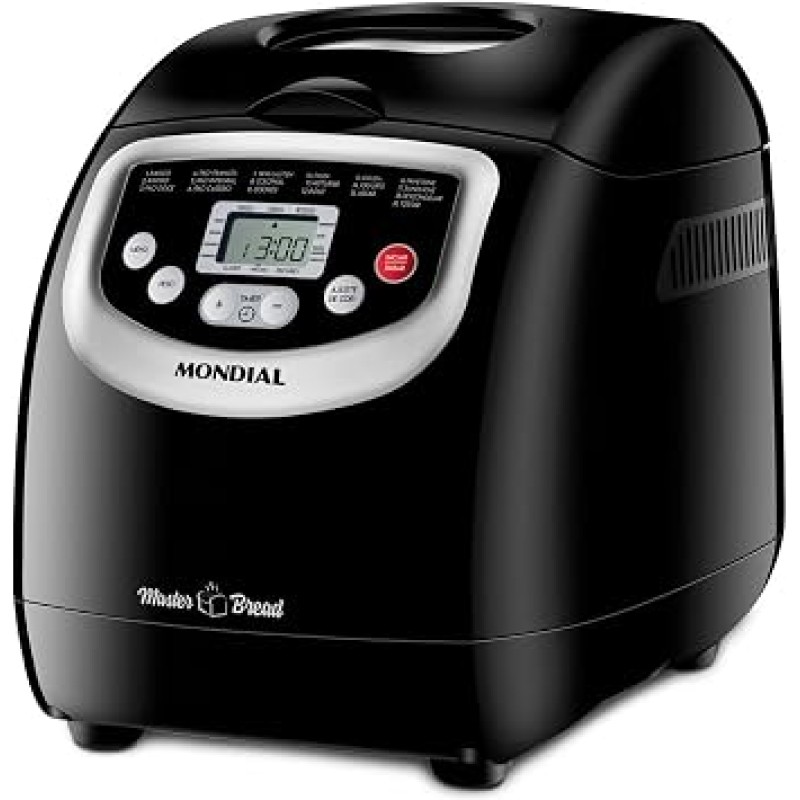 Panificadora Automática Master Bread, Mondial, Preto, 700...